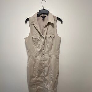 White House Black Market Cream Dress